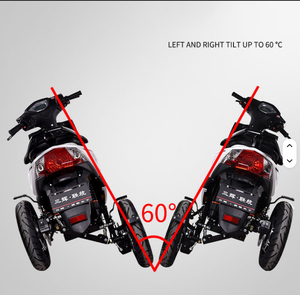 Versión de alto rendimiento 2025 1500W Entrega Motocicleta eléctrica de 3 ruedas - Product Image 2