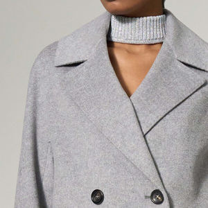 Gabardina Larga Vintage para Mujer con Cinturón |   Ropa de abrigo 100% lana |   Fabricante de Marca Privada al por Mayor - Product Image 6