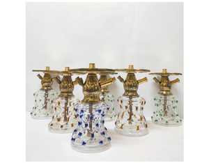 Cachimbas Egipcias de Lujo en Oferta, Calidad Premium, Latón Macizo Pesado, Mini Cachimba con Puntos, Estilo Árabe Grabado a Mano, Lacado - Product Image 5