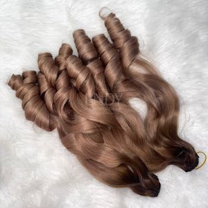 Extensiones de cabello humano vietnamita de color resaltado de pelo fino de bebé hinchable de la más alta calidad, juego de 2025 - Product Image 2