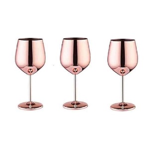 Direct Factory Shatterproof <b>Double</b> <b>Wall</b> Stainless Steel Wine <b>Glass</b> Cups with Long Stem Red Black Silver Rose Gold Colors - Product Image 5