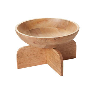 Cuenco de frutas hecho a mano de madera de Acacia para servir a la venta, el mejor vendedor, cuenco de frutas de Pedestal de madera para decoración de centros de mesa de boda - Product Image 4