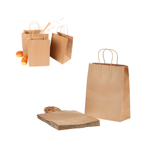 ถุงกระดาษคราฟท์สีน้ำตาลแบบใช้แล้วทิ้งเป็นมิตรต่อสิ่งแวดล้อมพร้อมที่จับสำหรับบรรจุอาหารขนาดกำหนดเองส่งออกจากเวียดนาม - Product Image 5