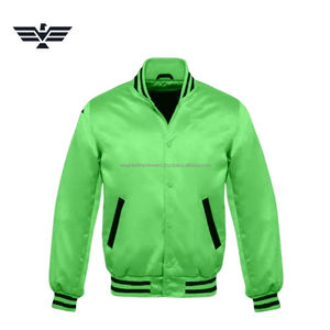 Chaqueta Bomber Clásica para Hombre, 100% Poliéster, con Calefacción, para Invierno, Estilo Universitario, Brillante, Informal, Holgada - Product Image 2