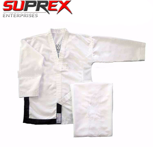 Uniforme de Judo Ultraligero y Transpirable de Algodón y Poliéster para Mujer, Talla Grande, Color Blanco, Manga Larga, para Entrenamiento Físico, Dobok - Product Image 6