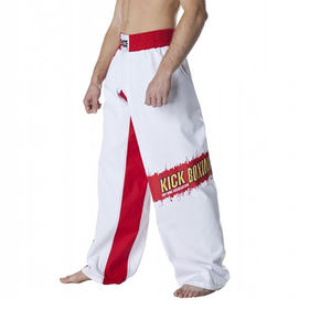 Fabricant professionnel, quantité en gros, pantalons de karaté et de kick-boxing, haute qualité, logo personnalisé, polyester/coton/satin pour hommes - Product Image 2