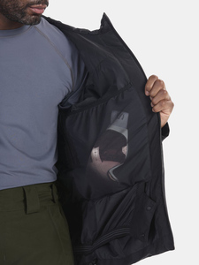 Doudoune à capuche matelassée légère isolée pour hommes toile coupe-vent et imperméable confortable manteau d'hiver chaud - Product Image 4
