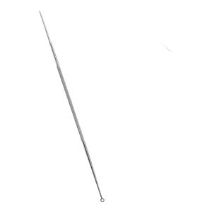Sondes d'élimination du cérumen, crochet à cérumen, curette, acier inoxydable, sonde auriculaire Jobson Horne, 18 cm, pointe dentelée, instruments chirurgicaux - Product Image 2