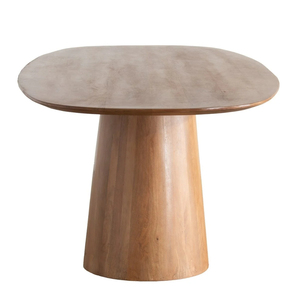 Mesa de comedor de madera maciza de Acacia de lujo con elevador-Juego de restaurante comercial moderno para uso comercial y escolar Incluye sillas de comedor - Product Image 2