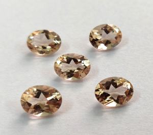 Morganite de couleur pêche naturelle, taille ovale 6x8 mm, facettée, qualité excellente - Morganite ovale en vrac - Product Image 1