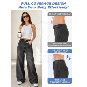 Premium <b>Women</b> <b>Baggy</b> <b>Jeans</b> Mid Waist Winter Breathable Regular Fit Casual Fashion - Product Image 4
