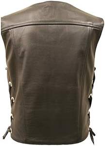 2024 nouveauté Biker cuir gilet meilleur Style vêtements de plein air marron vestes courtes avec Logo personnalisé par Power Hint - Product Image 2