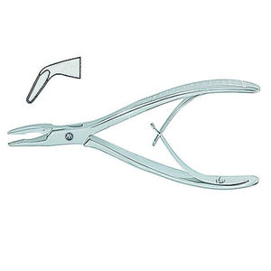 FRIEDMAN Rongeeurs d'os Instruments de chirurgie dentaire en acier inoxydable coudé 14cm - Product Image 1