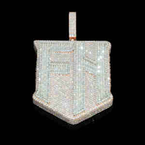 Moissanite จี้เพชรแร็ปเปอร์เครื่องประดับที่ดีและเสน่ห์สไตล์ฮิปฮอปโซ่เย็นออก925จี้เครื่องประดับเงินสเตอร์ลิง - Product Image 3