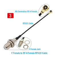 Câble coaxial BEVOTOP F mâle/femelle vers U.FL/MHF-4/RF-4 femelle Pigtail RF1.13 50 OHM pour extension d'antenne WiFi 3G