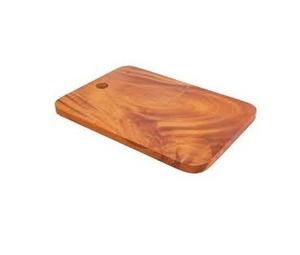 Planche à découper en bois de forme rectangulaire de couleur naturelle plateau de service de style classique et planche à découper en vrac - Product Image 3