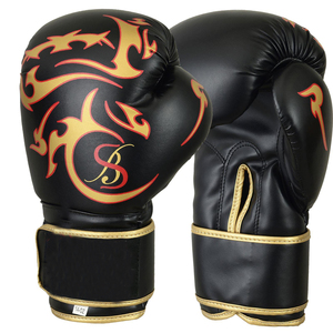 Guantes de boxeo impermeables de cuero unisex 10oz/12oz y más tamaños para uso en exteriores - Product Image 1