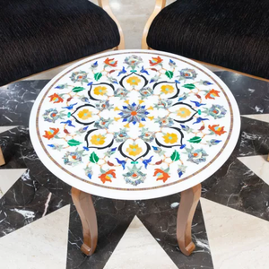 โต๊ะกาแฟหินอ่อนแบบฝังพื้นดีไซน์ไม่เหมือนใครสำหรับตกแต่งบ้าน - Product Image 3