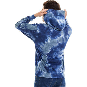 Newest Design Winter Men's <b>Tie</b> <b>Dye</b> <b>Hoodie</b> Hooded Pullover Soft 100% Cotton Fabric Anti Wrinkle Sustainable Casual Wear OEM - Product Image 6