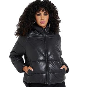 Chaquetas de Invierno para Mujer al por Mayor, Personalizadas, Estilo Urbano, 100% Poliéster y Nailon, Cálidas, con Bolsillos Laterales - Product Image 1