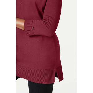 Cardigan Rosso in Cotone da Donna Karen Scott, Traspirante e Trendy con Ricami e Bottoni Decorativi, Taglia X-Large per Inverno ed Estate - Product Image 3