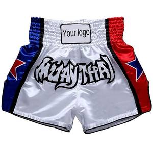 Pantalones Cortos Deportivos de MMA y Boxeo de Secado Rápido, de Poliéster/Algodón, para Hombre, Cintura Elástica, Diseño Sólido, Tejido No Tejido, Servicio OEM - Product Image 6