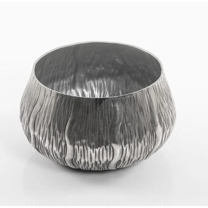 Bol en métal martelé plaqué argent de haute qualité pour servir des collations de bonbons au chocolat-pour les fêtes et les mariages - Product Image 1