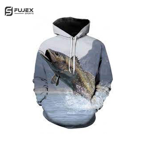 Vente en gros d'étiquettes personnalisées sweats à capuche de pêche grande taille à la mode conception imperméable à l'eau à séchage rapide demande des clients professionnels à capuche - Product Image 4