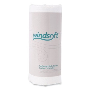 Windsoft 11 In. X 8.5 In. 2-Ply Disposable <b>Kitchen</b> Roll Towels Absorbent Soft Washable White-30 Rolls/Carton for Household Use - Product Image 1