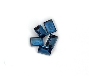 5x7mm Topacio azul natural Rectángulo Baguette Corte Piedra preciosa suelta Piedra natal de Diciembre Precio al por mayor para la fabricación de joyas - Product Image 2