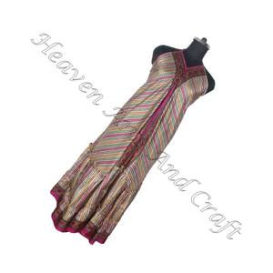 Hippy Boho ropa señoras vestidos de verano moda Vintage seda Sari ropa vestido para mujeres señoras elegante vestido de cena - Product Image 5