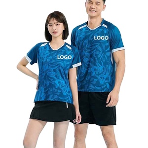 Ropa de tenis de mesa de alta calidad, personalizada, con sublimación completa, camisetas de bádminton de secado rápido, servicio OEM, uniformes de equipo para unisex. - Product Image 2