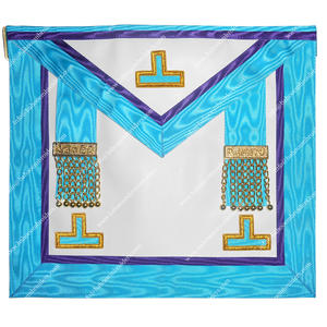 Tablier unisexe WORSHIPFUL MASTER Rite en cuir de Memphis Misraim pour adultes à l'église - Product Image 1