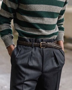 Cinturones de cuero artesanales para hombre Hebillas elegantes duraderas en varios estilos y opciones de colores Tendencia de venta a granel de alta calidad - Product Image 1