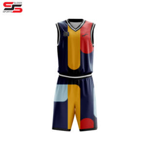 Uniforme de basket-ball unisexe personnalisé avec fonction de séchage rapide, technique de sublimation imprimée, maillot cousu avec logo de l'équipe - Product Image 1