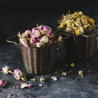 Panier infuseur à thé en laiton antique avec double poignée pour support de tasse, passoire à thé en maille métallique pour thé en vrac