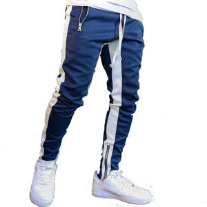 Pantalon de jogging en toile pour hommes Fitness Sportswear Track Bottoms Skinny Sweatpants Trousers Black Gym Jogger Track Pants 100% Cotton - Product Image 5