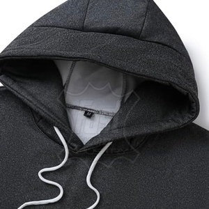 Sweat-shirt à capuche décontracté pour homme, en coton doux, coupe ample, personnalisable - Product Image 3