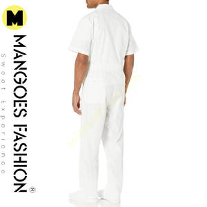 Combinaison pour homme à manches courtes, classe 1 ANSI, imperméable, en tissu coton-polyester-soie, couleur personnalisée, antistatique, ignifuge - Product Image 3