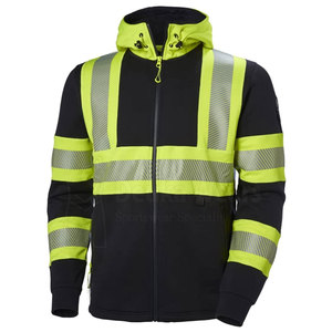 Veste de sécurité haute visibilité imperméable sur mesure OEM, design personnalisé, 100 % polyester, fermeture éclair, vêtements de travail réfléchissants pour la construction - Product Image 1