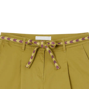 Short d'été respirant en coton personnalisé taille haute pour femmes grande taille déchiré Shorts fermeture à cordon pour décontracté en plein air - Product Image 5
