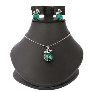 Women's Fancy <b>Locket</b> Set - Green - Product Image 1