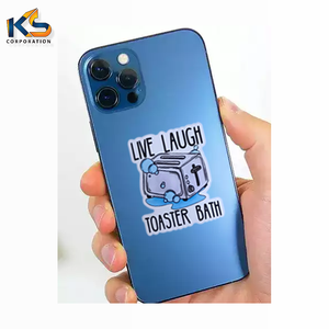 Pegatina de baño Live Laugh Toaster, pegatina de vinilo impermeable para tostadora divertida para Sombrero duro, portátil, botella de agua, decoración, pegatina - Product Image 5