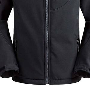 Chaqueta Softshell con Bolsillo Lateral con Cremallera, Chaquetas para Hombre, Material de Poliéster de Alta Calidad, Talla Personalizable, Color Negro - Product Image 4