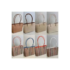 Borsa a tracolla da donna nuova stagione in paglia di iuta stagione estiva da spiaggia di grandi dimensioni