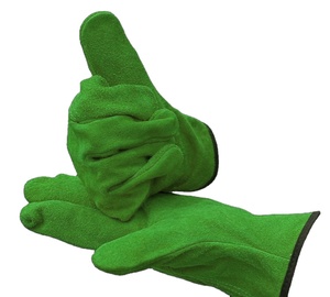 Premium Quality Goat Grain Leather <b>Driver</b> Working <b>Gloves</b> Heavy Duty Hand Protection Adjustable Wristband General Purpose - Product Image 5