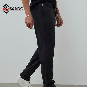 Chándales para hombres, chándales, pantalones, ajuste holgado, diseño recto, cintura elástica, transpirables, fondos Activos, logotipo personalizado, venta al por mayor - Product Image 1