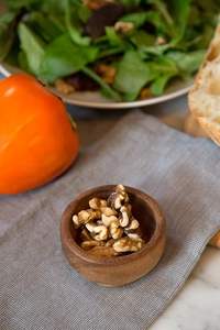 Tazón de masa decorativo de madera para decoración del hogar, tazón central único, taza de condimento de acacia, 2,75x2,75x1,5 pulgadas, marrón - Product Image 2