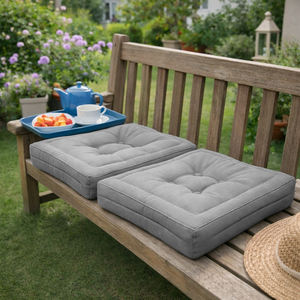 Coussins de sol rembourrés 45x45x10cm, sièges décoratifs confortables pour intérieur, pour palettes, bancs, chaises, coussins d'extérieur - Product Image 6