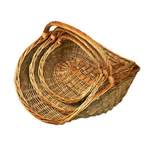 Set of 3 Wentworth <b>Wicker</b> Garden Trugs Elegant Outdoor Storage Solutions - Product Image 1